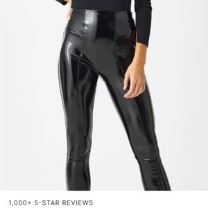 NWOT Spanx Faux Patent Leather Leggings